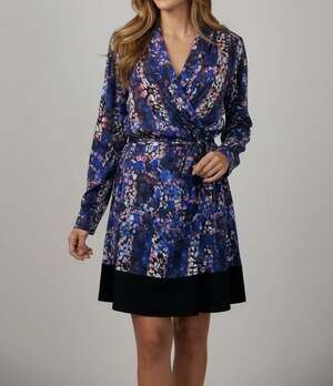 Reiss Carla Ditsy Floral Print Mini Dress with Tie Waist